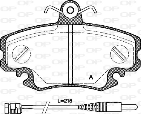 OPEN PARTS Jarrupala, levyjarru BPA0141.30